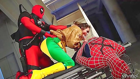 Gets Fucked Hard By Two Super Heroes With Xander Corvus, Derrick Pierce And Allie Haze