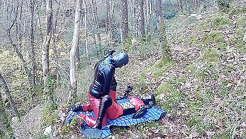 Amateur Masked Latex Rubber Doll Couple Fuck Outdoors In Forest Amateur Masked Latex Rubber Doll Couple Fuck Outdoors In Forest